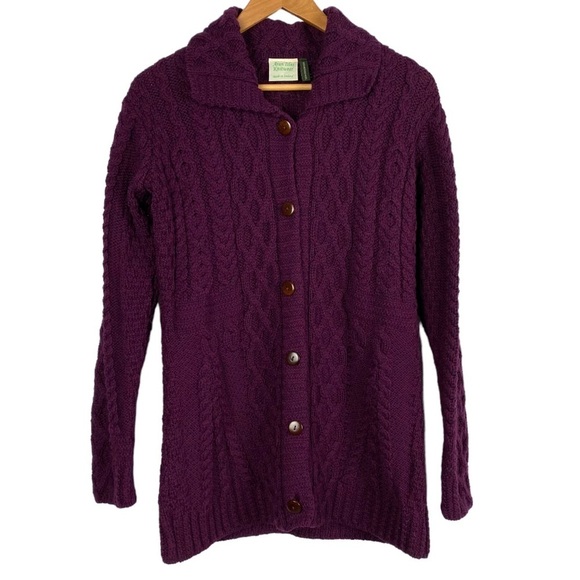Aran Isles Knitwear cable knit wool sweater - Picture 1 of 7